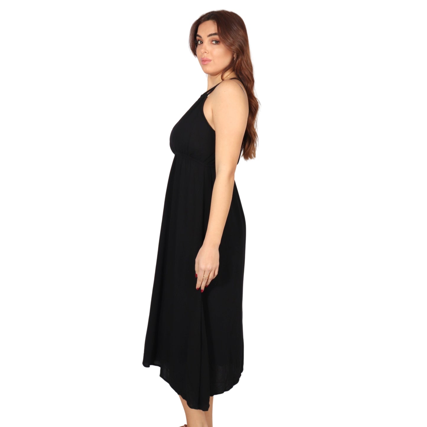 SHEIN - Simple Solid Double Straps Dress