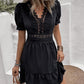 SHEIN - Lace Ruffle Design Short Dress