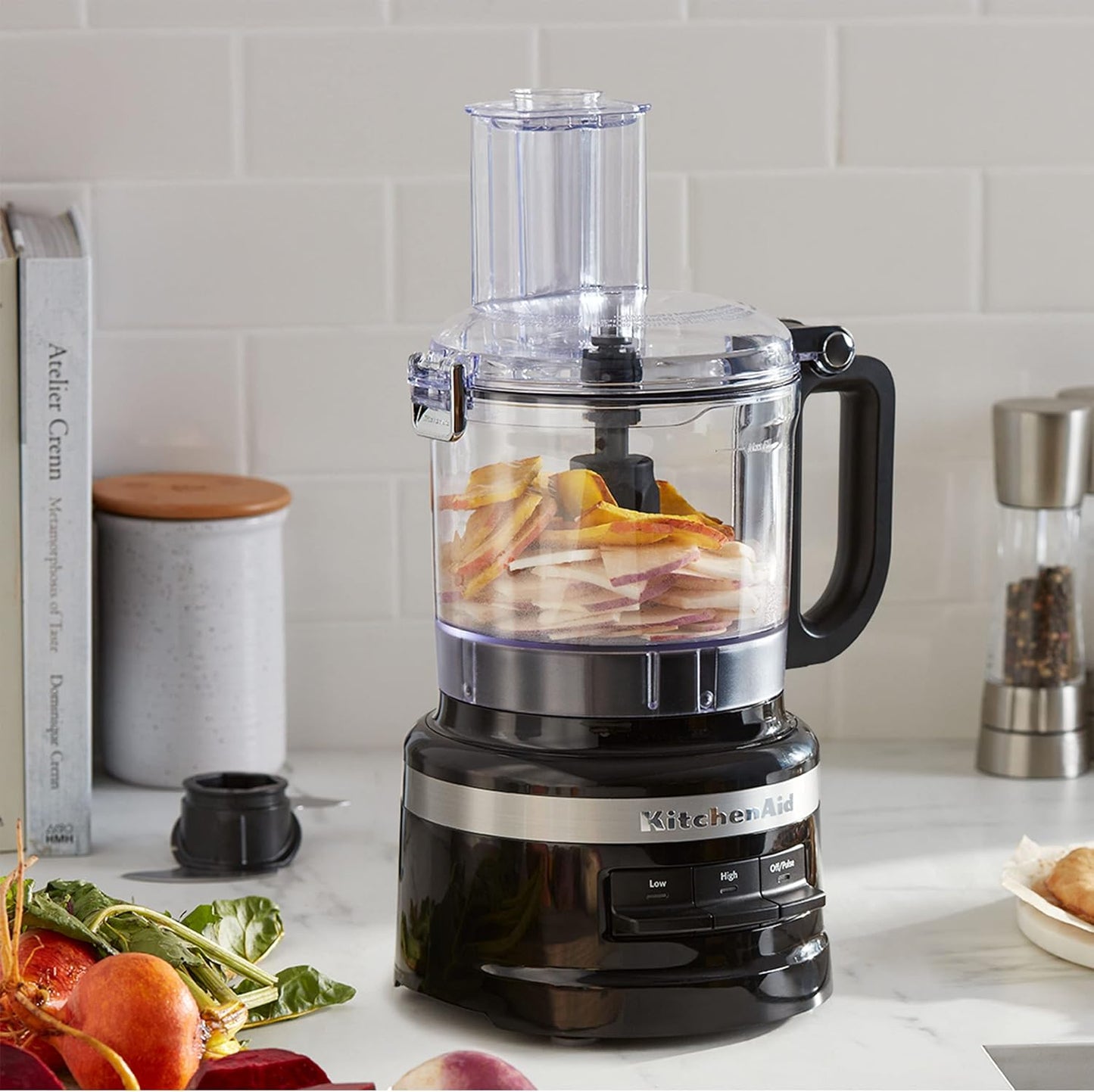 KITCHENAID - سكاكين متعددة الأغراض وسكاكين عجين ، أسود