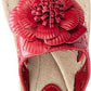 WHITE MOUNTAIN -  Faux Leather Laser Cut Thong Slippers