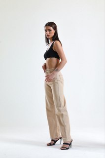 KENE - High waist straight leg jeans