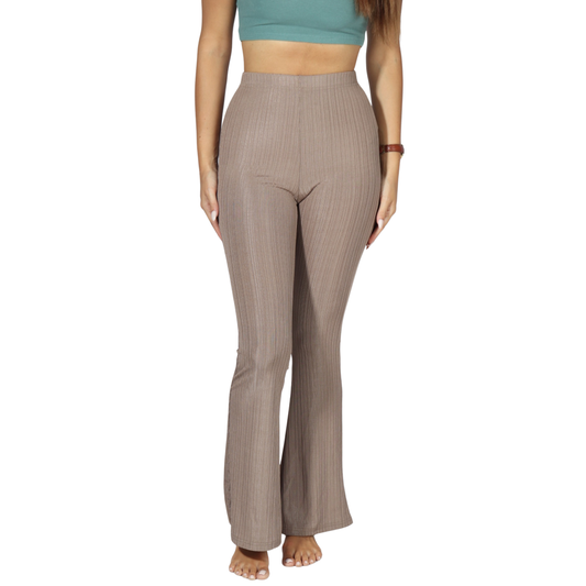 SHEIN - Flare Leg Solid Pants