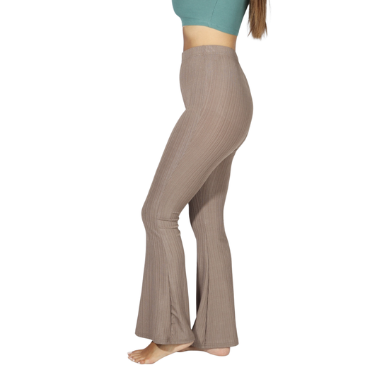 SHEIN - Flare Leg Solid Pants