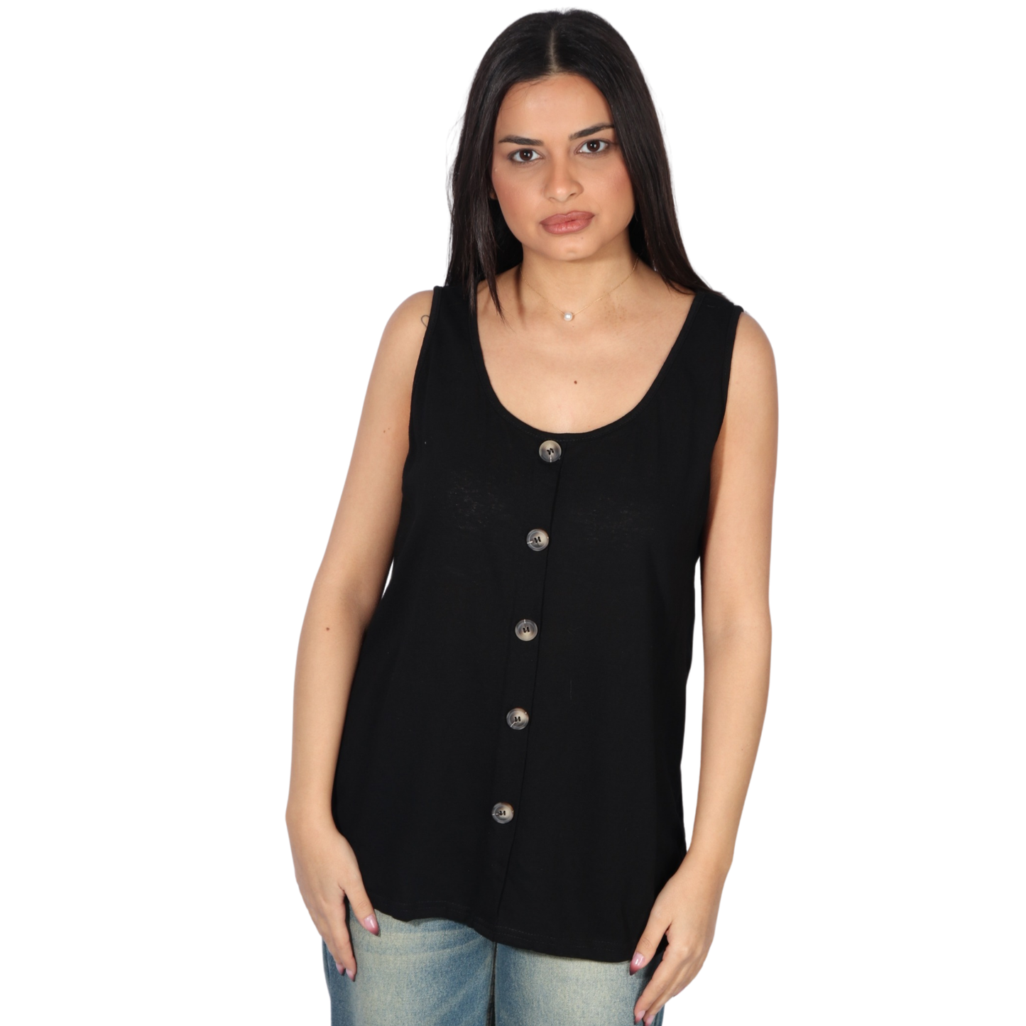 SHEIN - Scoop Neck Top