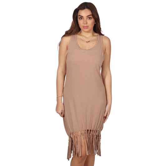 Fringe boho dress