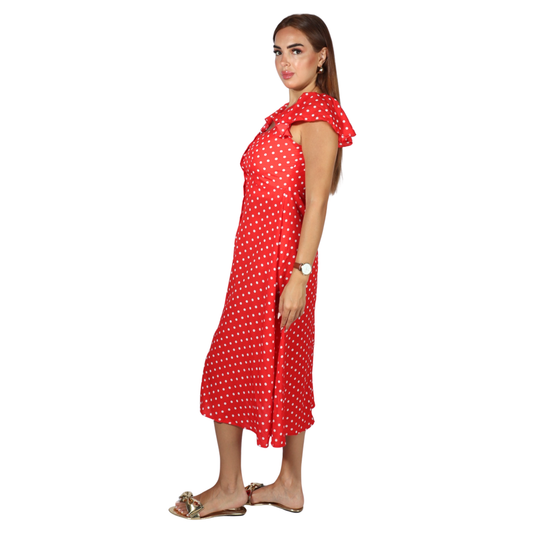SHEIN - Flutter Sleeve Button Through Dress