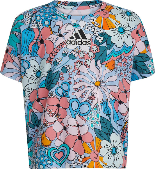 ADIDAS - KIDS - Short Sleeves Oversized All Over Printed T-shirt
