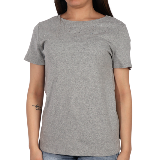 KAREN SCOTT -  Scoop Neck Top