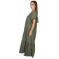 SHEIN - Butterfly Sleeve Shirred Dress