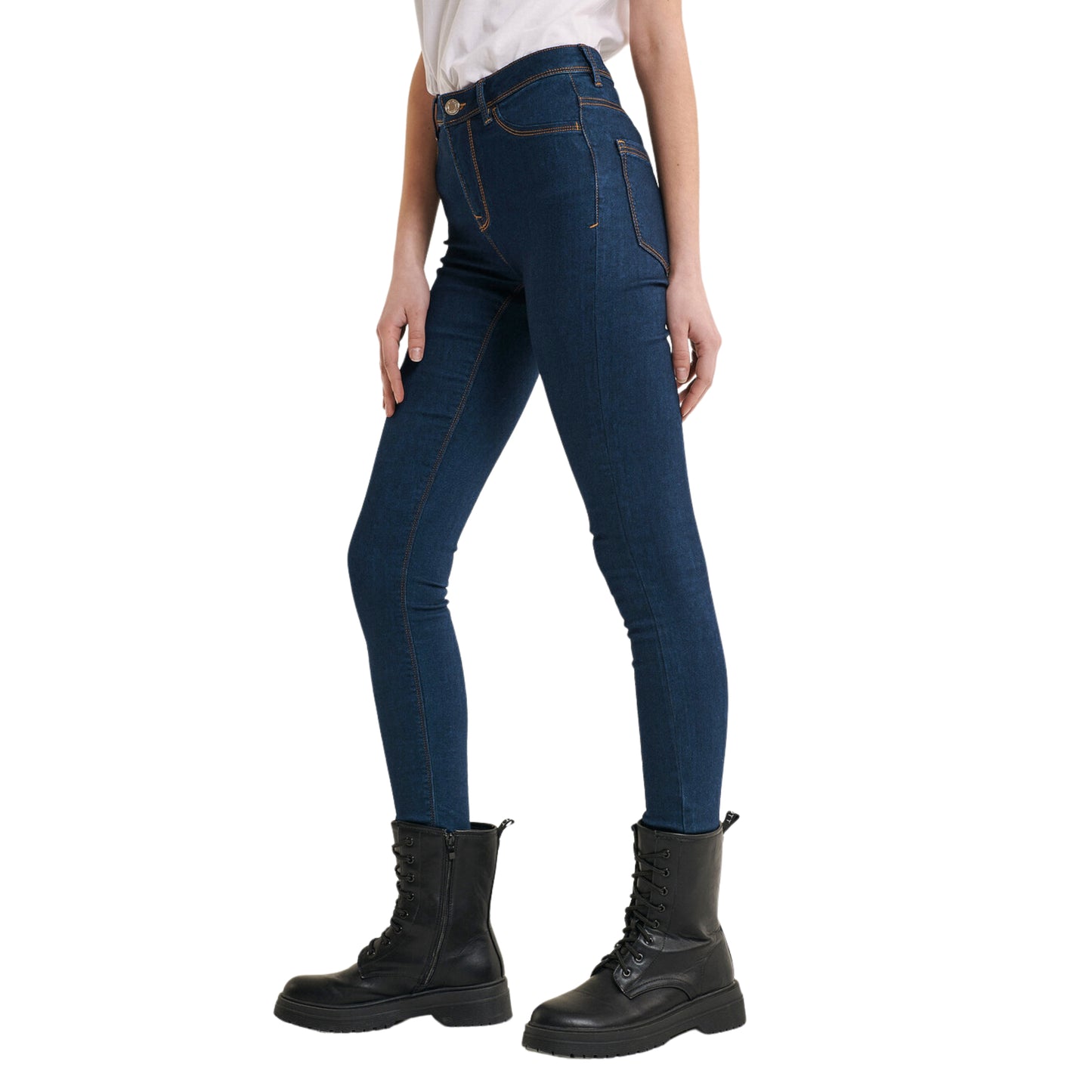 ALCOTT - Skinny leg solid denim pants