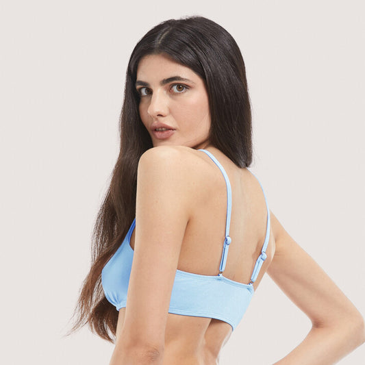 ALCOTT - Sparkle design solid bikini top