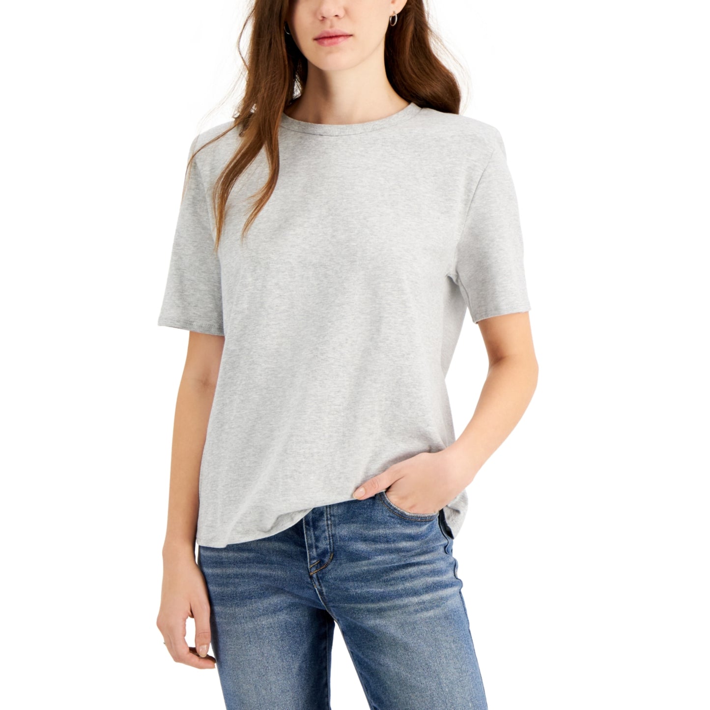 AND NOW THIS - Padded shoulder t-shirt