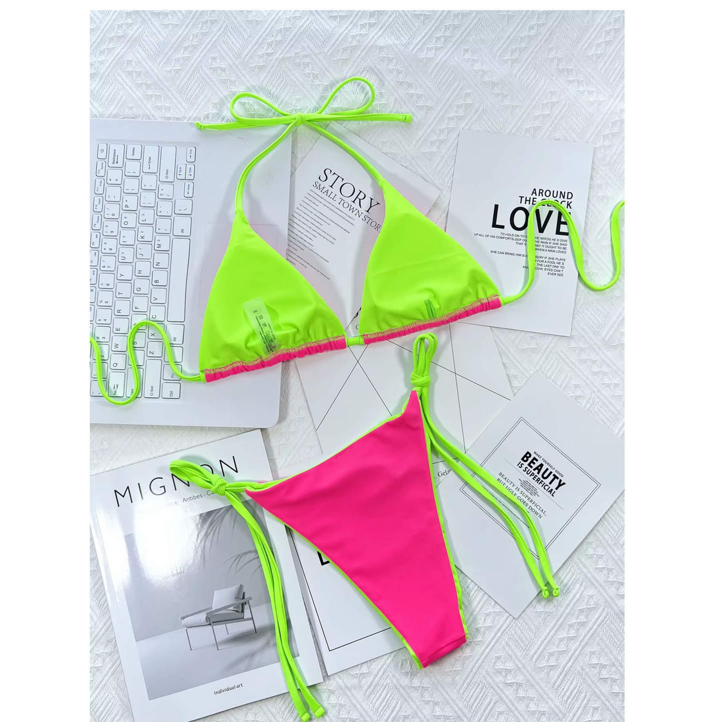 SHEIN - Colorful Swimwear Two Pieces