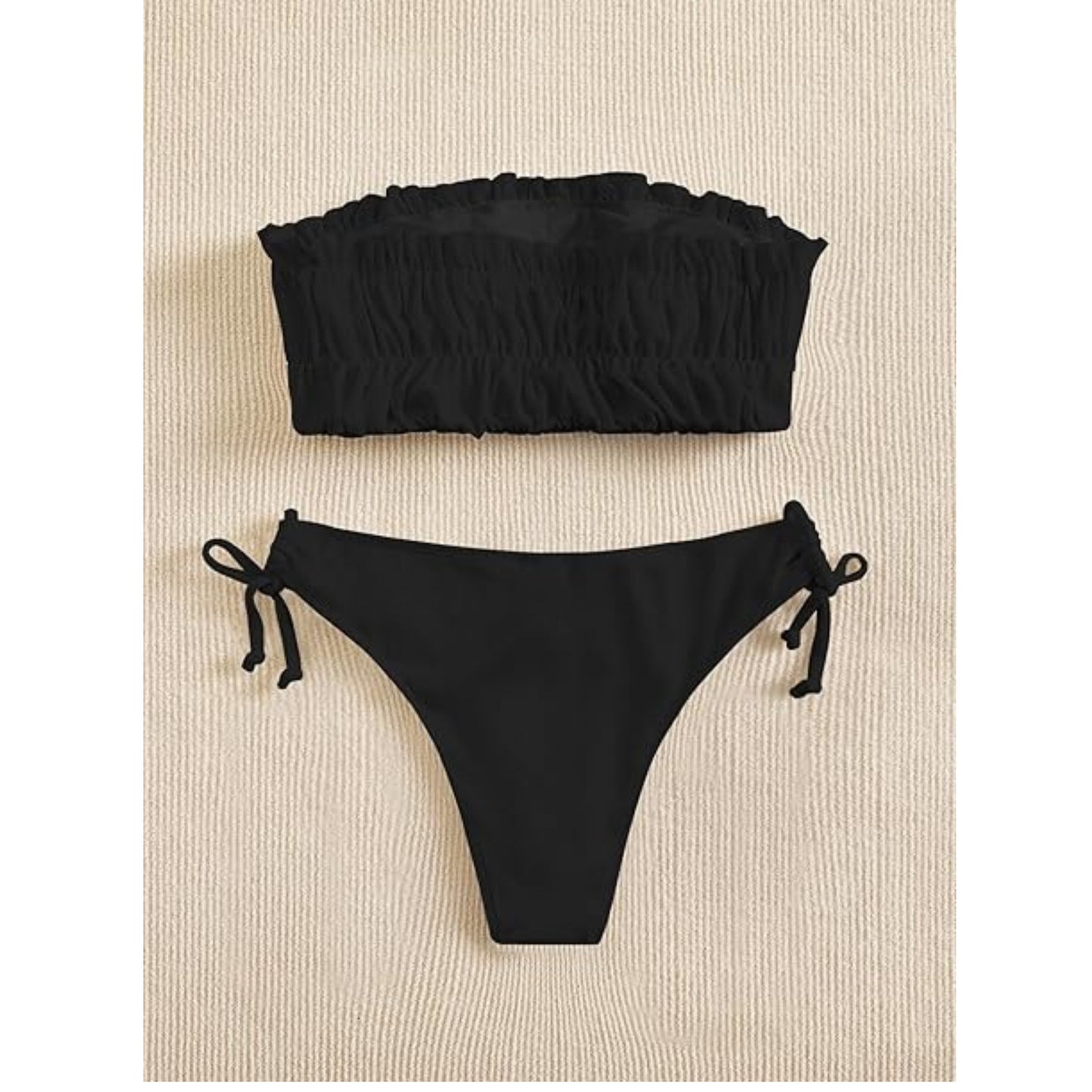 SHEIN - Tie Side Bikini Swimsuit Two Pieces