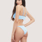 ALCOTT - Sparkle design solid bikini top