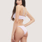 ALCOTT - Sparkle design solid bikini top