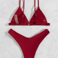 SHEIN - Beach Solid Color Swimwear Set