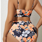 SHEIN - Floral Print High Waisted Two Pieces Swimwear