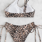 SHEIN - Tiger Frame Print Swimwear Two Pieces