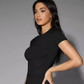 SHEIN - Silquee Solid Fitted Tee