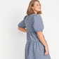 OLD NAVY - Tiered Puff-Sleeve Midi Dress