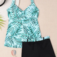 SHEIN - Tropical Print Tankini Set Two Pieces