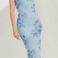 SHEIN - Floral Print Cami  Midi Dress and Open Front Coat