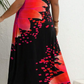 SHEIN -   Floral Print Criss Cross Long Dress