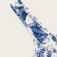 SHEIN -  Lotus Trim Plant Print Tank Top
