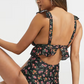 SHEIN -  Cut Out Swimsuit With Ruffle