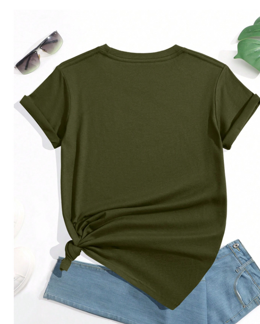 SHEIN - Butterfly And Heart Print T-Shirt