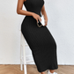 SHEIN - Solid Backless Tank Dress