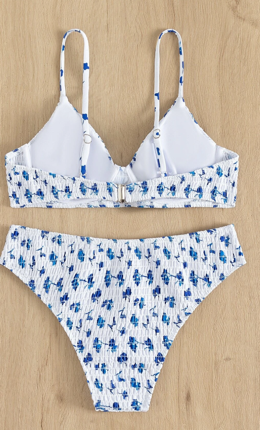 SHEIN -  Floral Print Swimwear Two Pieces