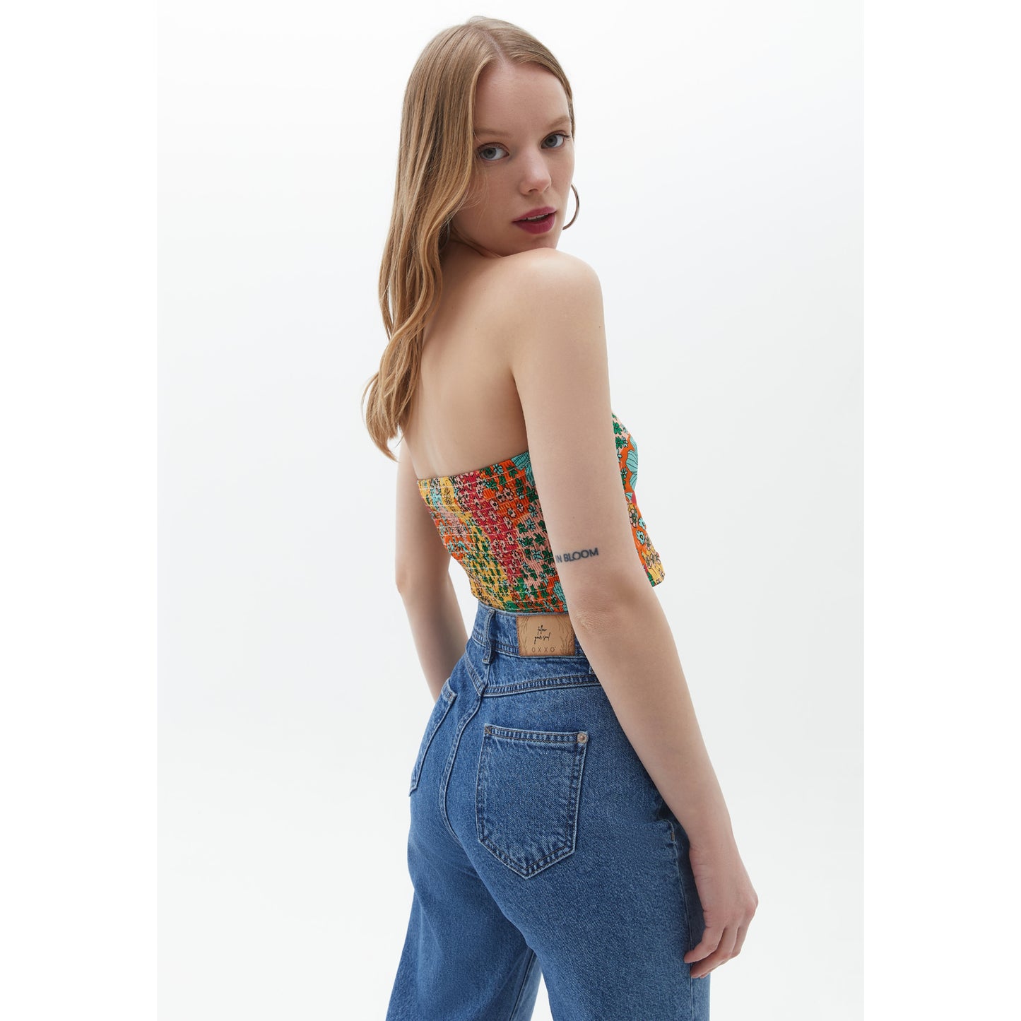 OXXO - Mixed Printed Crop Top