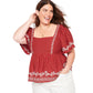 OLD NAVY - Matching Embroidery Swing Blouse