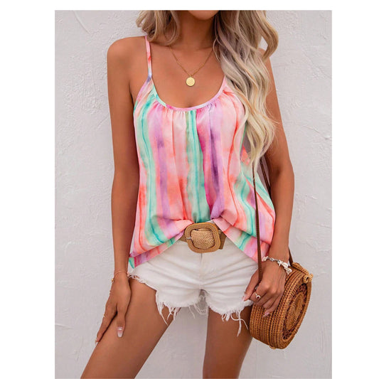 SHEIN -  Colorful Rope Knitting Tops