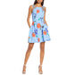 VINCE CAMUTO - Floral-Print Fit & Flare Dress