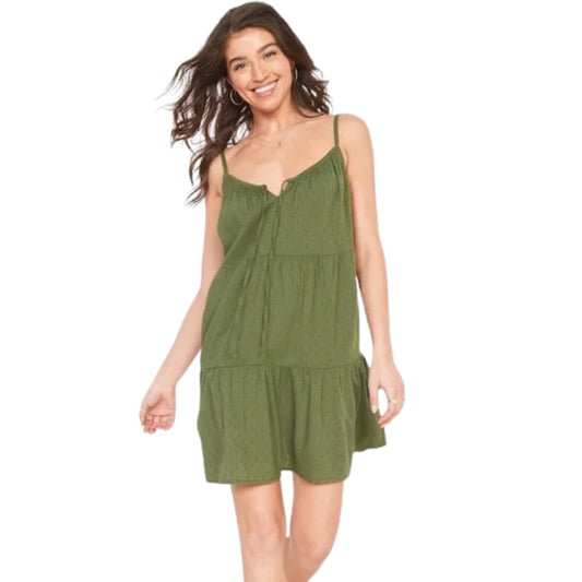 OLD NAVY - Tiered Clip-Dot Mini Cami Swing Dress
