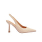 SHEIN -  Leather Open Back High Heel