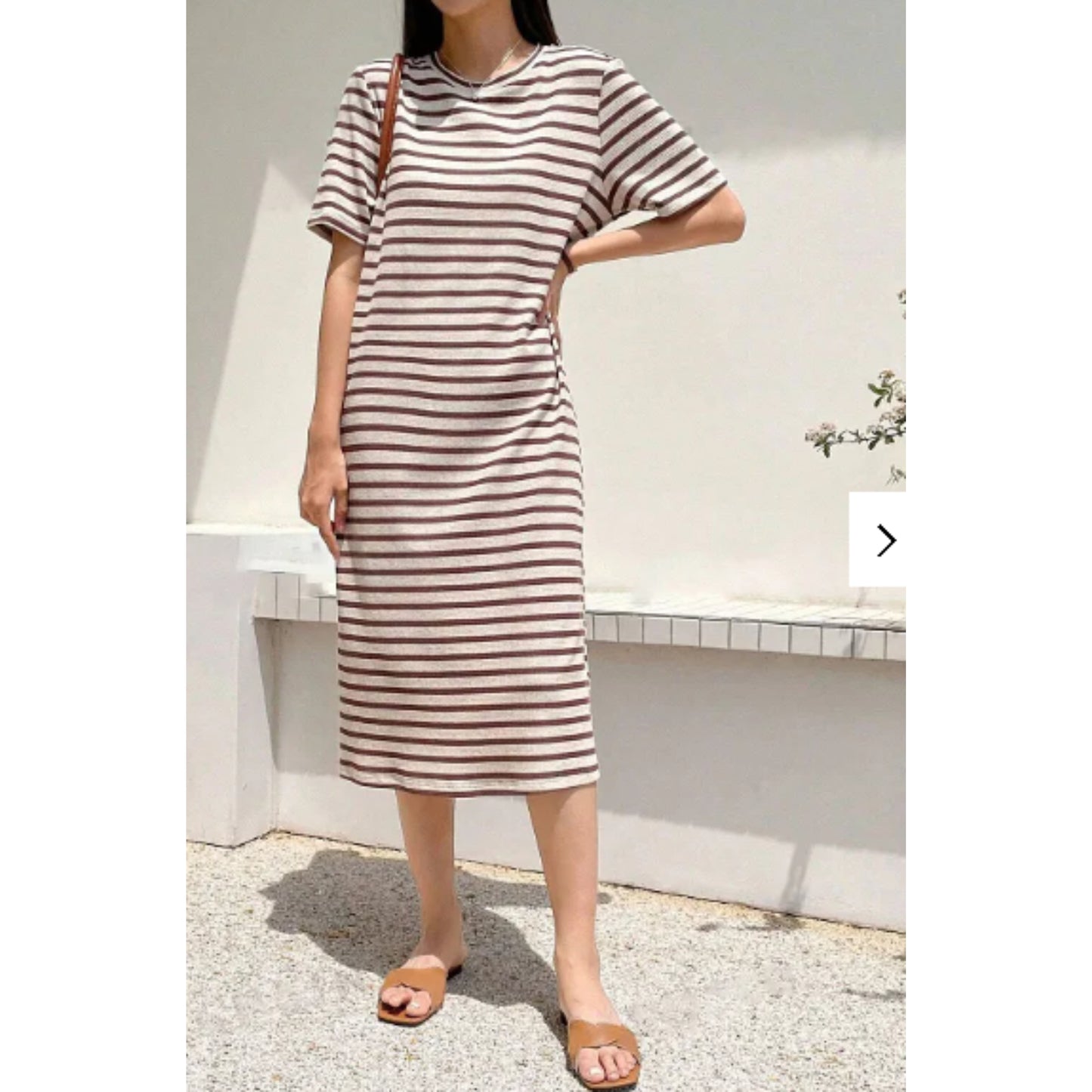 SHEIN - Striped Patterned Seersucker Dress