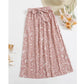 SHEIN - All-Over Print Tie Front Skirt