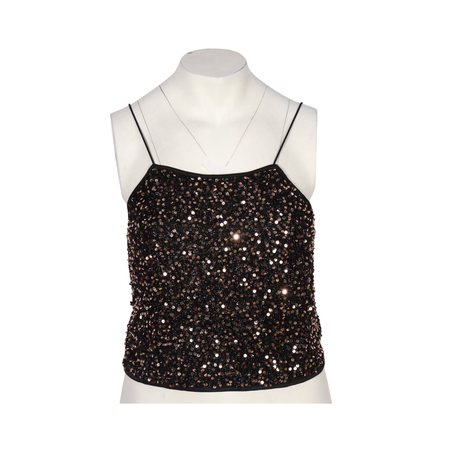 SHEIN - Sequins Backless Blouse