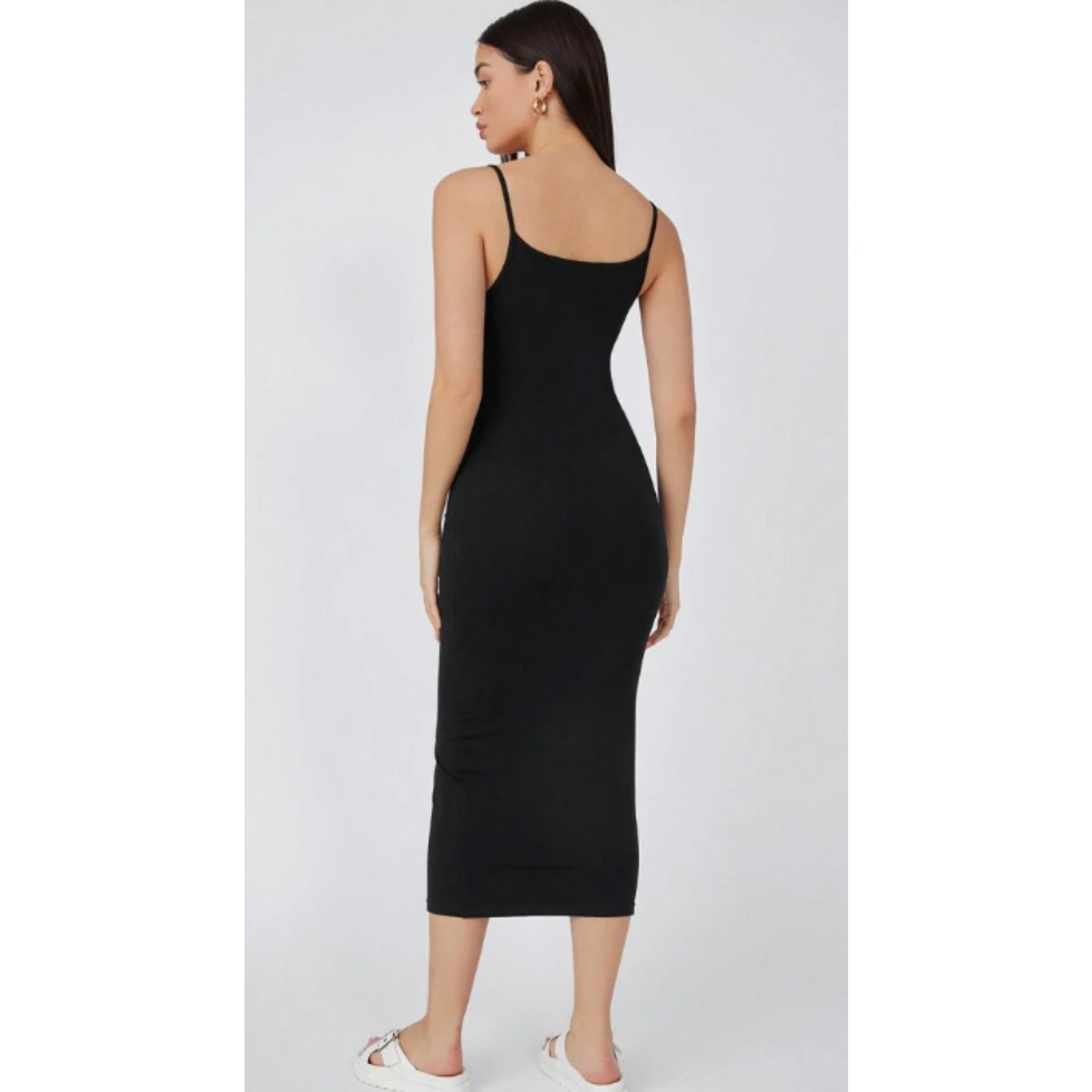 SHEIN - Solid Cami Bodycon Casual Dinner Dating Dress