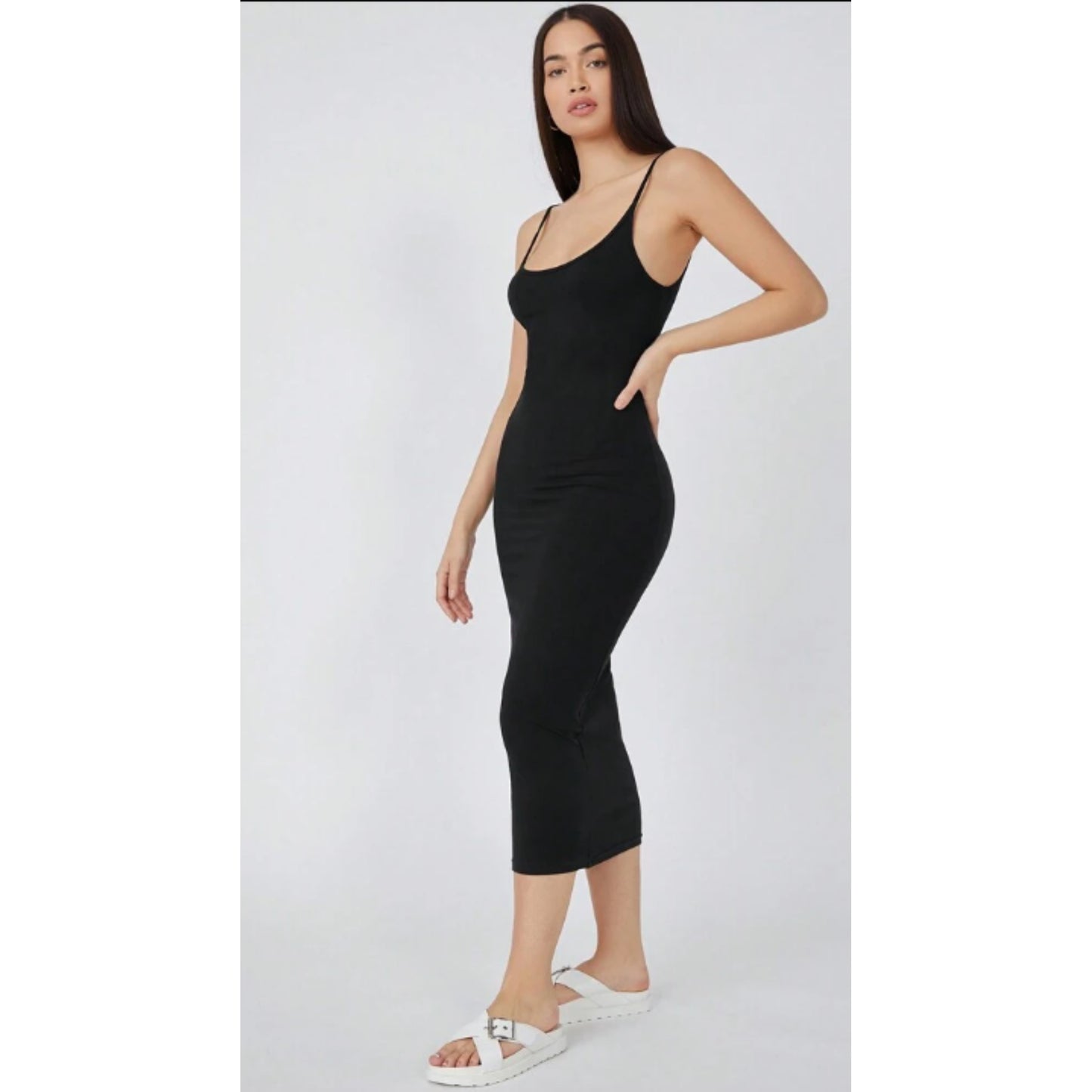 SHEIN - Solid Cami Bodycon Casual Dinner Dating Dress