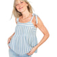 OLD NAVY - Tie Shoulder Striped Blouse
