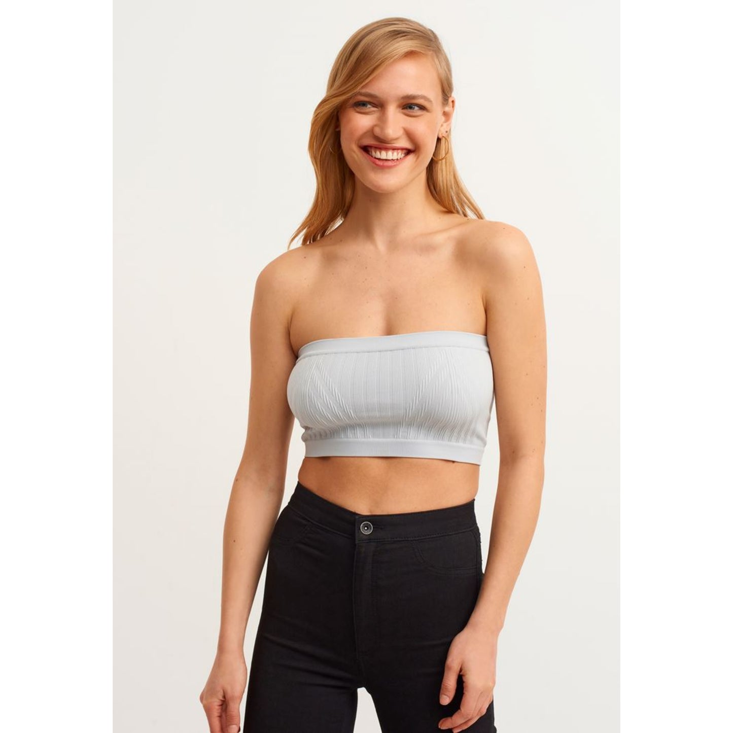 OXXO - Seamless Strapless Crop Top