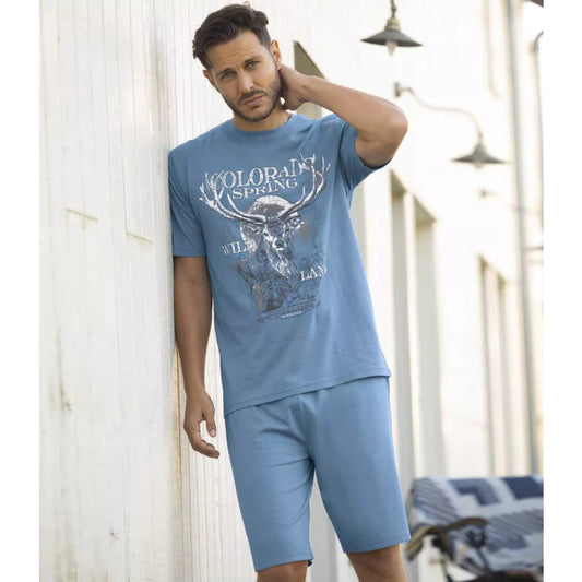 ATLAS FOR MEN - Animal Print Pajama Set