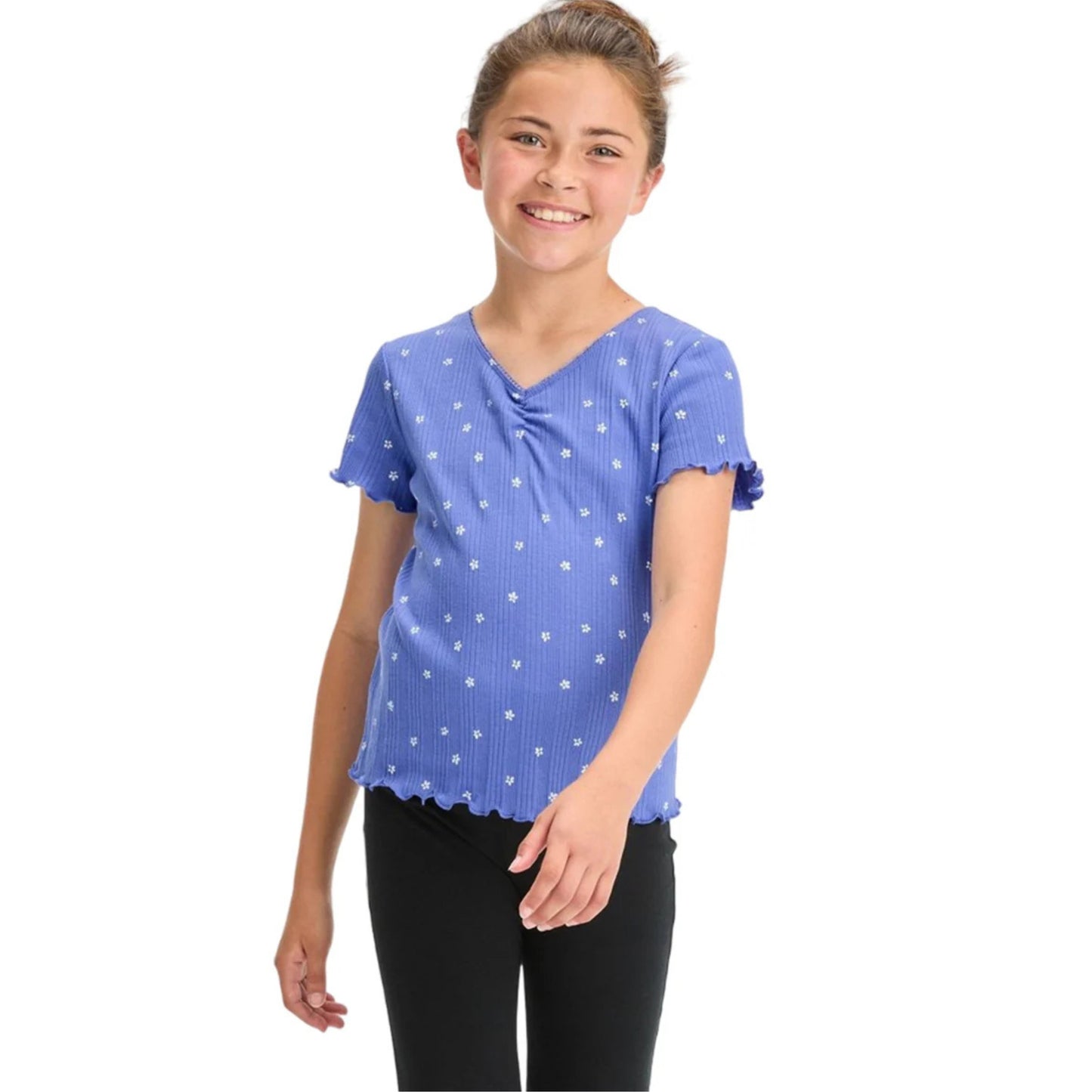 ART CLASS - Kids Girl Daisy Printed Top