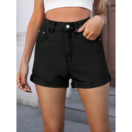 SHEIN - Straight Denim Shorts