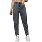 SHEIN - Solid Mom Jeans
